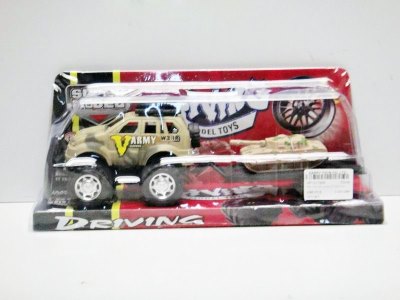 FRICTION CAR W/CAMOUFLAGE TANK - HP1017956