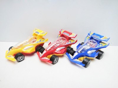 PULL LINE CAR W/LIGHT BLUE/RED/YELLOW - HP1018076