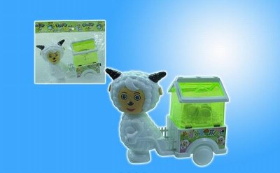 PULL LINE HAPPY SHEEP CAR W/BLIZZARD - HP1018319