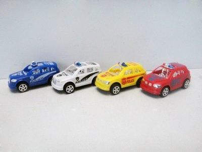 回力警车2款，白，红，黄，蓝4色混装 - HP1018438