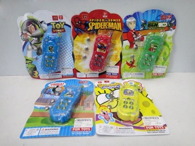 CARTOON CELLPHONE W/LIGHT & MUSIC 5ASST. - HP1018450