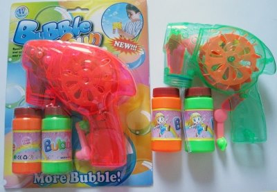 HAND SHAKE BUBBLE GUN TRANSPARENT - HP1018508