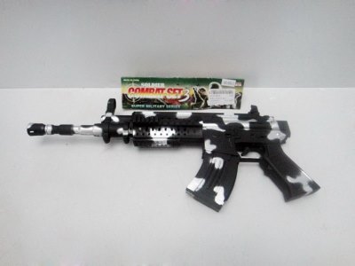 MILITARY GUN W/MUSIC & VIBRATION 2COLOR - HP1018518