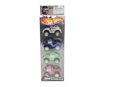 PULL BACK CAR 4PCS - HP1018685