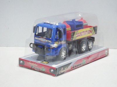 FRICTION SANITATION TRUCK 2ASST.RED/BLUE - HP1018696