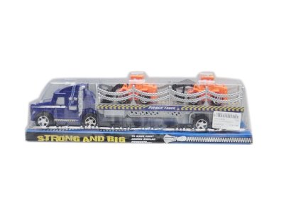 FRICTION TRUCK W/2CAR (RED,BLUE,BLACK) - HP1018700