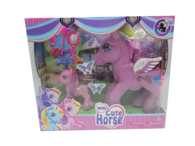 VINYL HORSE W/ACCESSORIES 2PCS - HP1018879