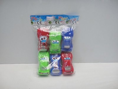 6PCS PULL BACK CAR 3COLOR  - HP1019057