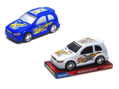 FRICTION RACING CAR  WHITE/BLUE - HP1019125