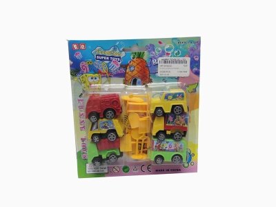 PULL BACK CAR 6PCS W/ACCESSORIES - HP1019232