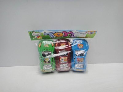PULL BACK CAR 3PCS GREEN/RED/BLUE - HP1019285