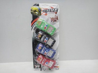 PULL BACK CAR 4PCS GREEN/BLACK/BLUE/RED - HP1019358