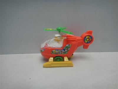 PULL LINE HELICOPTER GREEN/ORANGE/YELLOW - HP1019397