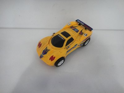 B/O ROBOT CAR W/LIGHT AND MUSIC，BUMP AND GO，RED/YELLOW - HP1019402