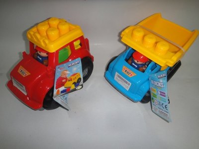 FREE WAY BLOCK CAR W/9PCS BLOCK 2ASST. - HP1019436