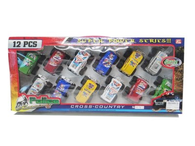 PULL BACK POLICE CAR W/PAINTING 6ASST. - HP1019736
