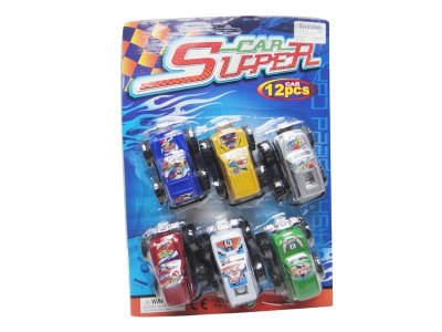 PULL BACK CAR W/PAINTING 6PCS 6ASST. - HP1019737