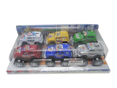 PULL BACK CAR W/PAINTING 6PCS 6ASST. - HP1019739