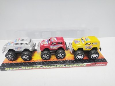 PULL BACK CAR W/PAINTING 3PCS 6ASST. - HP1019741
