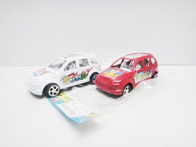 PULL BACK CAR 2PCS RED/BLUE/WHITE/BLACK - HP1019832