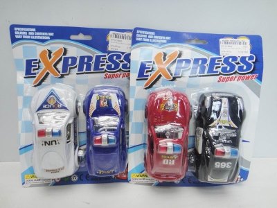 FRICTION CAR 4ASST.RED/BLUE/WHITE/BLACK (2PCS) - HP1019842