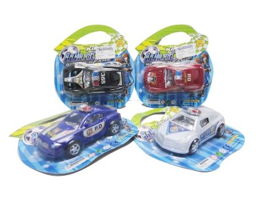 FRICTION CAR 4ASST.RED/BLUE/WHITE/BLACK  - HP1019843