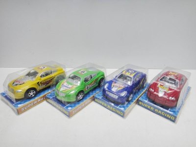 FRICTION POLICE CAR BLUE/RED/YELLOW/GREEN 4ASST - HP1019850