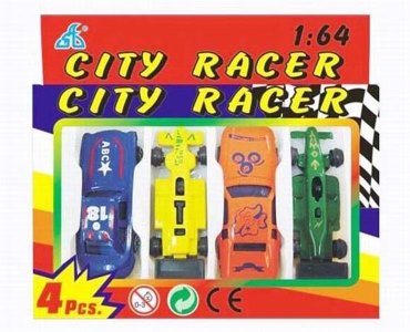 FREE WAY CAR 4PCS BLUE/YELLOW/ORANGE/GREEN - HP1020112