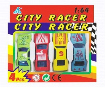 FREE WAY CAR 4PCS GREEN/RED/YELLOW/BLUE - HP1020113