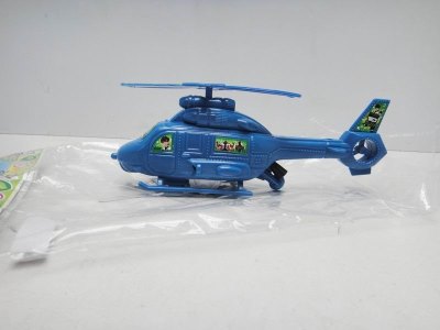 BEN10 PULL LINE HELICOPTER BLUE/GREEN - HP1020264