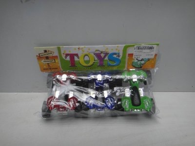 PULL BACK MOTOR 3PCS GREEN/BLUE/RED/SILVER - HP1020407