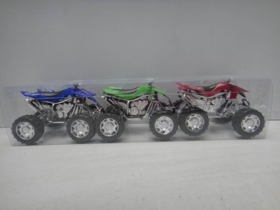 PULL BACK MOTOR 3PCS GREEN/BLUE/RED/SILVER - HP1020408
