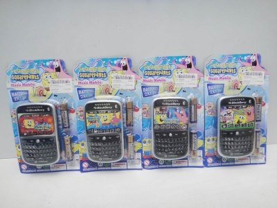 SPONGEBOB CELLPHONE(PAINTING) W/MUSIC INCLUDED BATTERY 4ASST - HP1020422