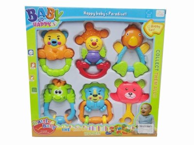 RATTLE SET 6PCS 2ASST - HP1020477