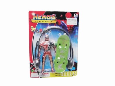 PAINGTING ROBOT W/SKATE BOARD & EARPHONES - HP1020520