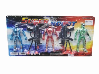 3PCS PAINTING ROBOT W/2 SOFT SHOOTING GUN   - HP1020529