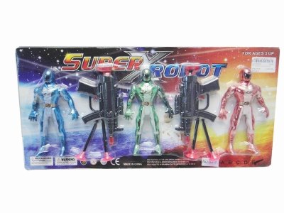 3PCS PAINTING ROBOT W/2 SOFT SHOOTING GUN   - HP1020531