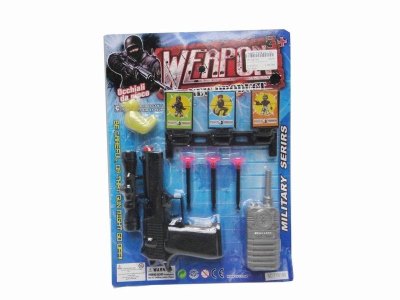 SOFT SHOOTING GUN & POLICE SET 2ASST - HP1020763