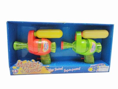 WATER GUN(TRANSPARENT) 2PCS 2COLOR - HP1020923