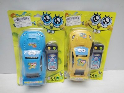 SPONGEBOB ELECTRIC CAR 2ASST(BLUE/YELLOW) - HP1020986