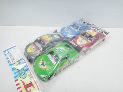 PULL BACK CAR 4PCS GREEN/SILVER/RED/BLUE - HP1021329