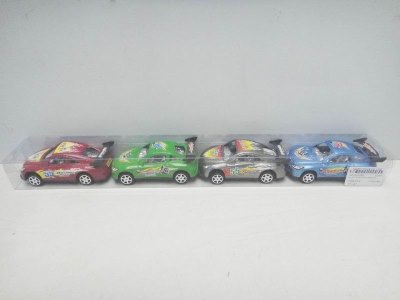 PULL BACK CAR 4PCS GREEN/SILVER/RED/BLUE - HP1021330