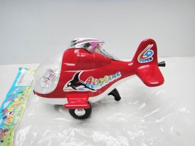 PULL LINE PLANE W/PAINTING RED/YELLOW/SILVER - HP1021497