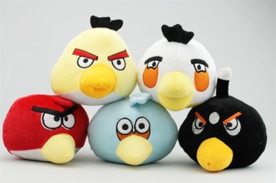 20CM PLUSH ANGER BIRDS SUCKING DISC 5ASST  - HP1021536