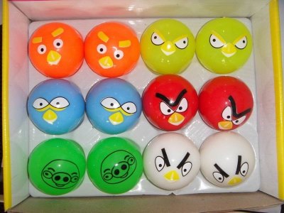 5.5CM ANGER BIRDS BOUNCING BALL (12PCS/DISPLAY BOX) - HP1021771