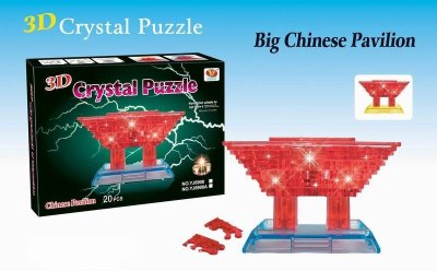 FLASHING 3D CRYSTAL PUZZLE 20PCS - HP1022074