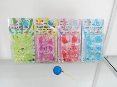 CRYSTAL PUZZLE W/CHAIN  GREEN/RED/PURPLE/BLUE 4ASSST - HP1022079