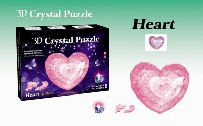 ASSEMBLE CRYSTAL PUZZLE PINK/BLUE  - HP1022136