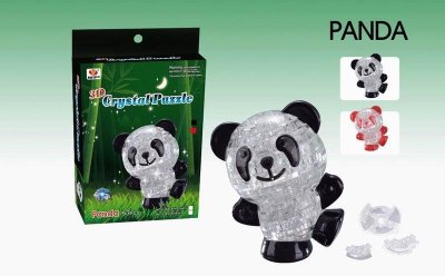 3D CRYSTAL PUZZLE 53PCS TRANSPARENT RED/BLACK - HP1022140