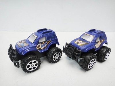 2PCS PULL BACK CAR RED/GREEN/BLUE 2ASST - HP1022199